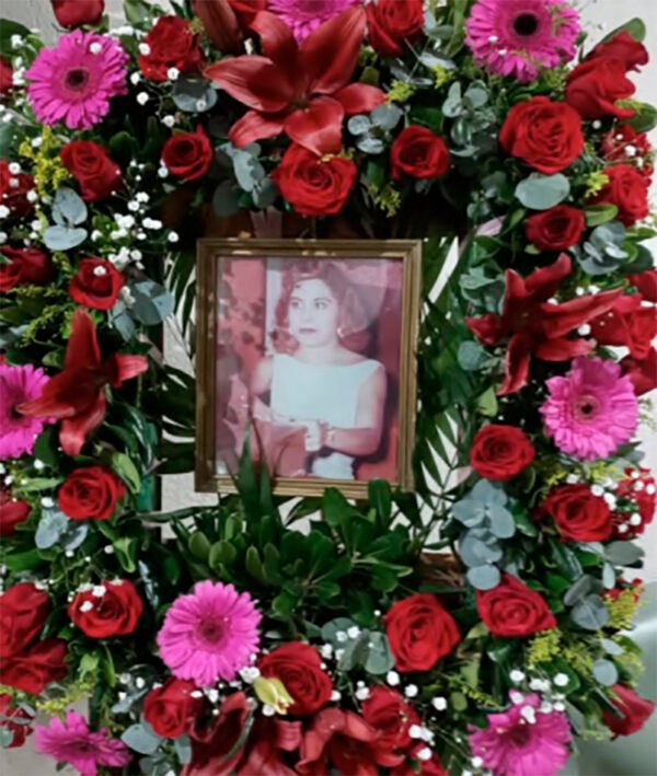 Cuadro portaretrato rojo