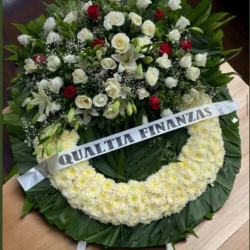 Corona estilizada rojo con blanco