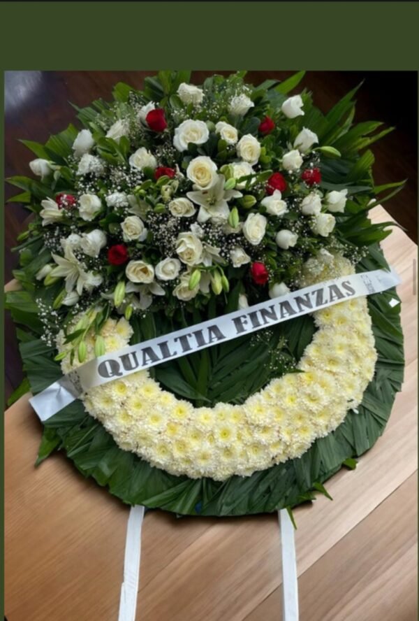 Corona estilizada rojo con blanco