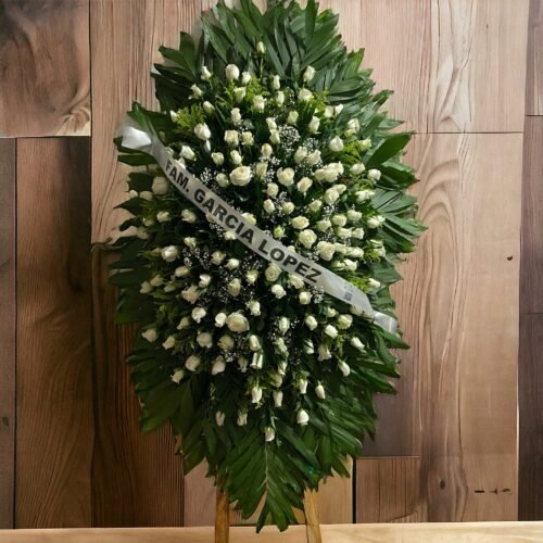 Lagrimón de 100 rosas blanco